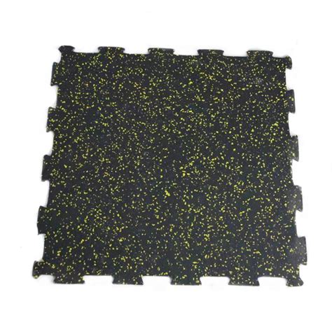 Epdm Color Granular Interlock Rubber Tile Flooring China