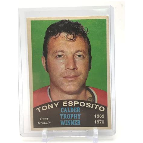 1970 O Pee Chee Calder Trophy Winner Tony Esposito