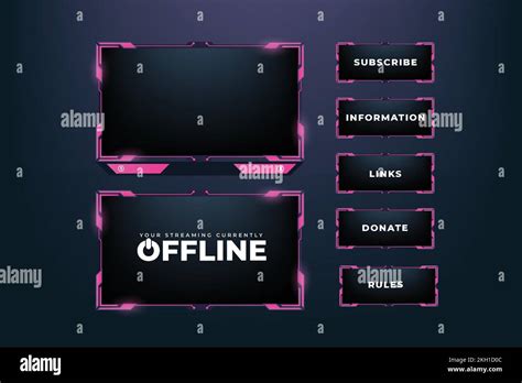 Modern Streaming Screen Interface Decoration For Girl Gamers