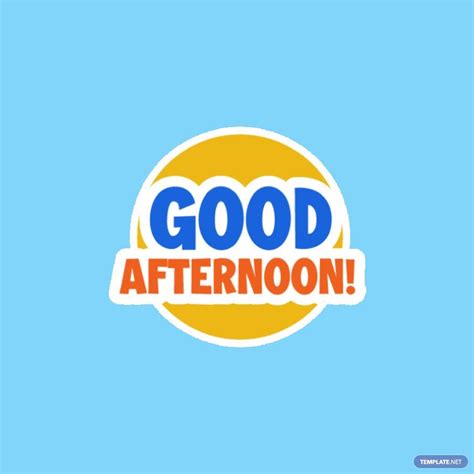 Good Afternoon Animated Sticker in GIF - Download | Template.net