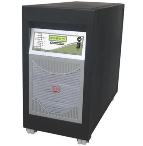 Black Ultra Low Maintenance Tower Model Industrial Online Ups 1kva To