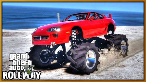 GTA 5 Roleplay Monster Truck Supra RedlineRP 653 YouTube