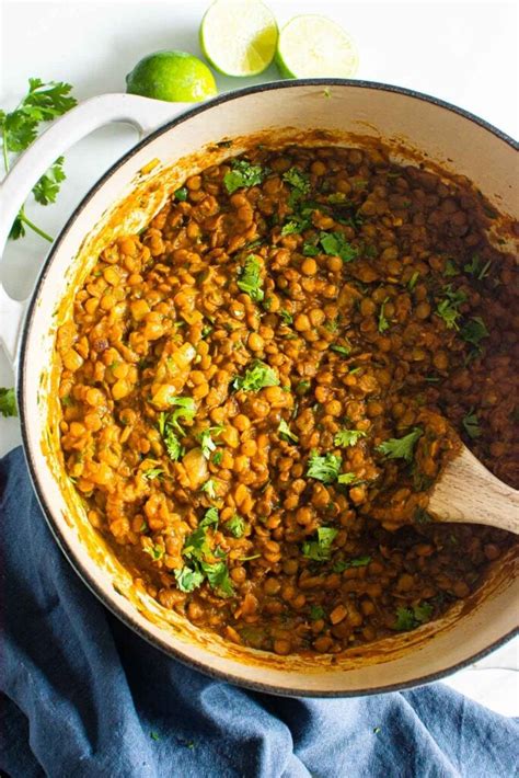 Green Lentil Curry Recipe (Simple Ingredients, One Pot) - iFoodReal.com