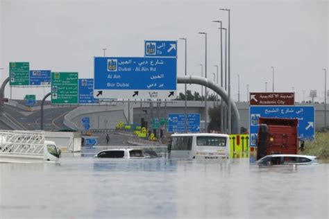 Record Floods Hit Desert City Dubai After UAE Sees Heaviest Rainfall In