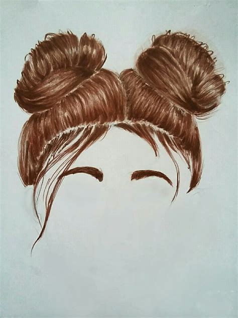 cute hairstyles drawing 3