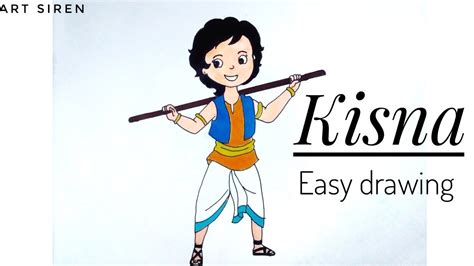 Kisna Drawing Kisna Cartoon 2020 Colouring Pagemahayoddha Kiana