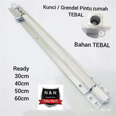 Jual Grendel Pintu Rumah Panjang 40cm Slot Kunci Pintu Rumah 30cm