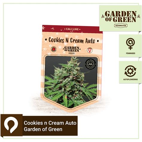 Cookies N Cream Auto Garden Of Green Feminised Seeds Kazam Seeds