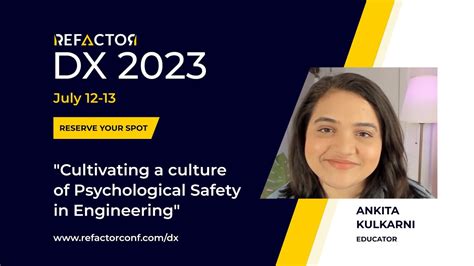 DX 2023 Ankita Kulkarni Cultivating A Culture Of Psychological