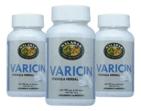 3 Pzas Varicin 100 Caps Malabar Sabor Natural Mercadolibre