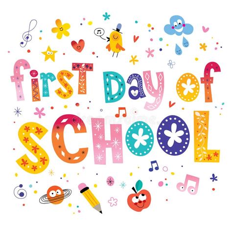 First Day School Stock Illustrations 6519 First Day School Stock