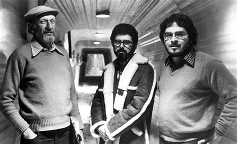 Behind The Scenes Irvin Kershner George Lucas And Lawrence Kasdan On The Set Of The Empire