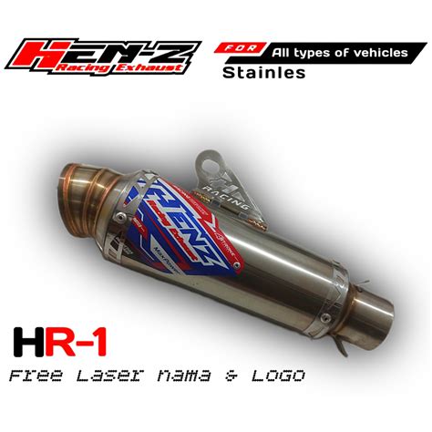 Jual Silencer Knalpot Hr Hr Hen Z Racing Exhaust Shopee Indonesia