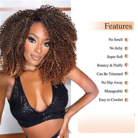 Short Soft Synthetic Passion Twist Hair Afro Kinky Curly Crochet Hair