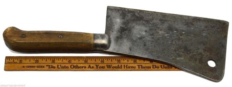 Vintage Meat Cleaver 8 Butchers Knife Foster Bros Trademark Arrow