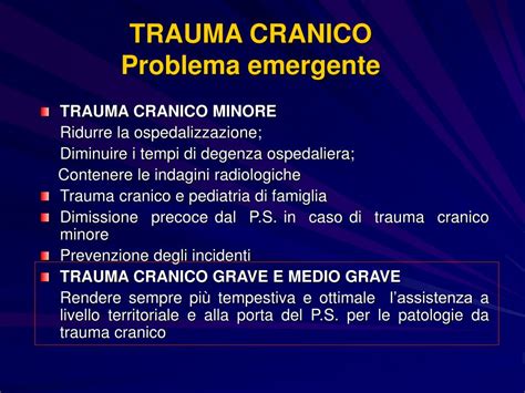 PPT LINEE GUIDA NEL TRAUMA CRANICO PowerPoint Presentation Free