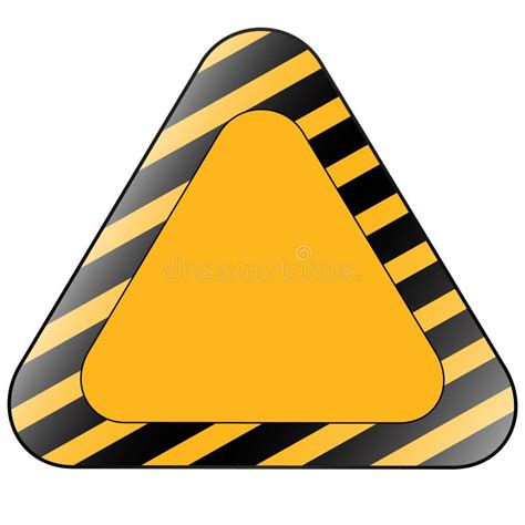 Yellow Triangle Road Sign Isolated on White Stock Vector - Illustration of rhombus, board: 92507030