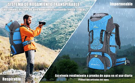 Lixada Mochila De Senderismo 50L 60L 70L Gran Capacidad Mochila De