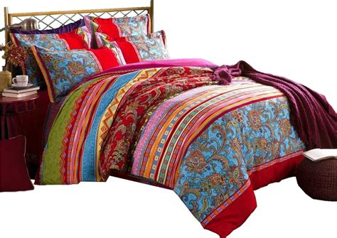 Amazon LELVA Boho Style Bedding Set Bohemian Ethnic Style Bedding