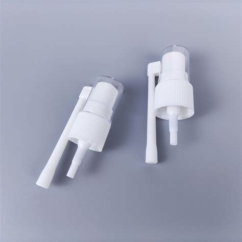 White Plastic Medical Long Spray Nozzle Oral Mouth Spray Pump Sprayer