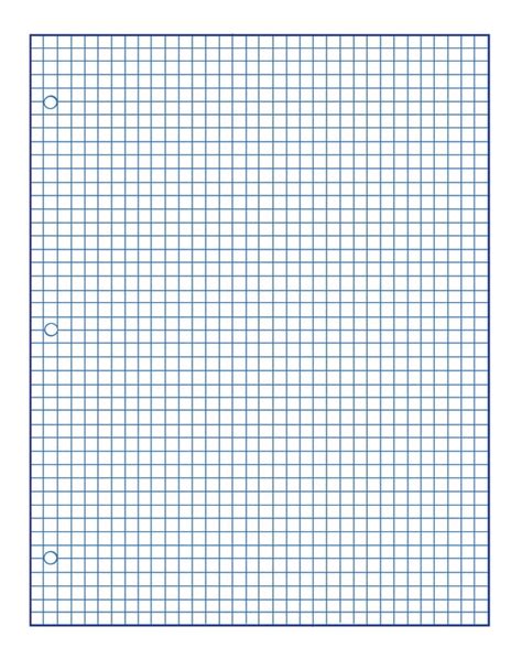 School Smart Graph Grid Paper 3 Hole Punched 8 12 X 11 Inches Pack