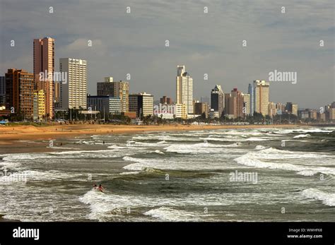 Golden Mile Beach, RSA /Golden Mile Beach, Durban Stock Photo - Alamy