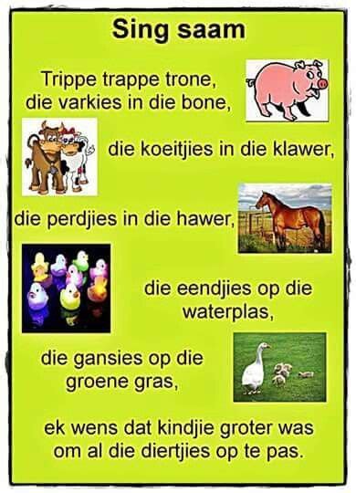 Afrikaanse Kinder Gediggies 1 Educazione