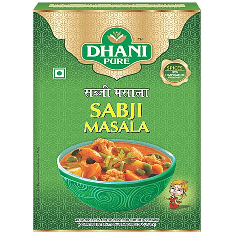 Buy Dhani Pure Sabji Masala Natural No Artificial Colours