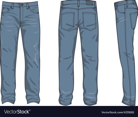 Blue jeans Royalty Free Vector Image - VectorStock