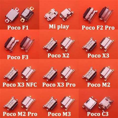 Conector Micro Usb Tipo C Para Xiaomi Mi Pocophone F1 Poco F1 F2 Pro F3