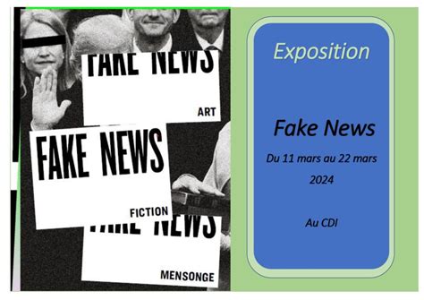 Exposition sur les Fake News au CDI Lycée Robert Garnier