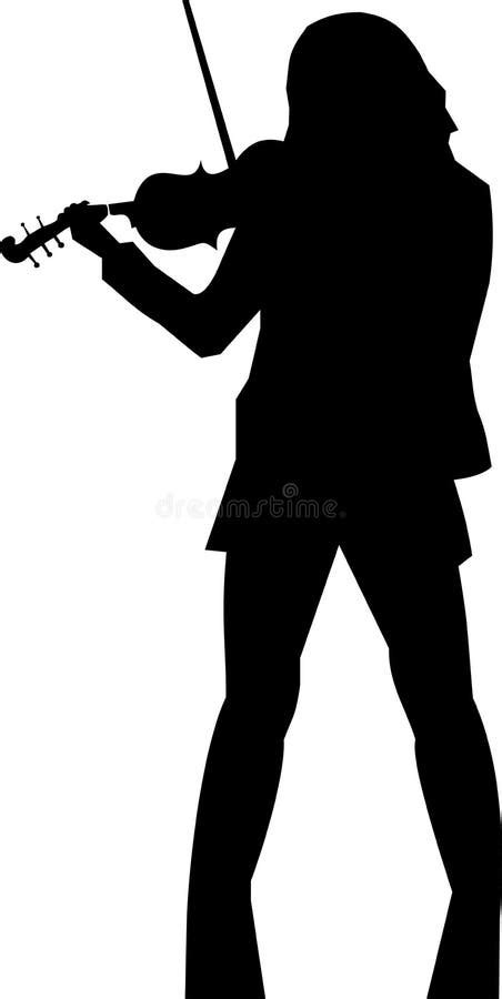 Man Silhouette Playing Violin Stock Illustrations Man Silhouette