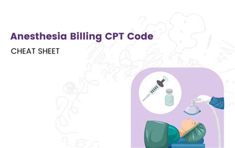 Anesthesia Billing Cpt Code Cheat Sheet