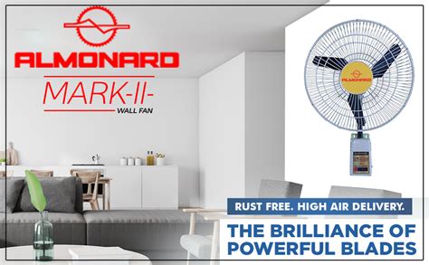 ALMONARD 18 450MM MARK II WALL FAN IVORY BLACK Amazon In Home