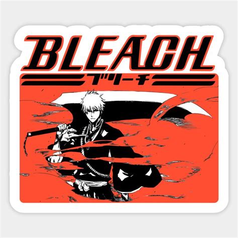 Kurosaki Ichigo Sticker Bleach Anime Anime Stickers Custom Stickers