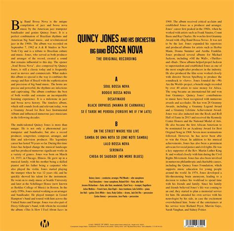 Quincy Jones Big Band Bossa Nova 180g Limited Numbered Edition