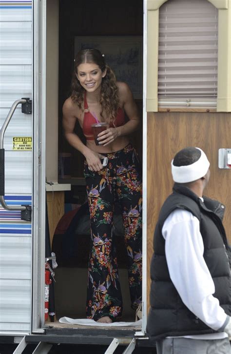 ANNALYNNE McCORD In Bikini Top On The Set Of 90210 At Huntington Beach HawtCelebs
