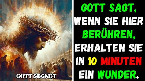 GOTT hat DICH ausgewählt dieses WUNDER heute in deinem Leben zu