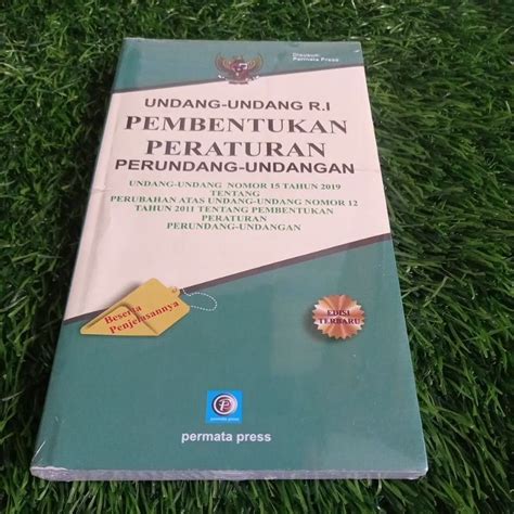 Jual Buku Undang Undang Pembentukan Peraturan Perundang Undangan