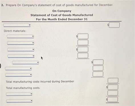 Solved Off Materials inventory, December 1 Materials | Chegg.com