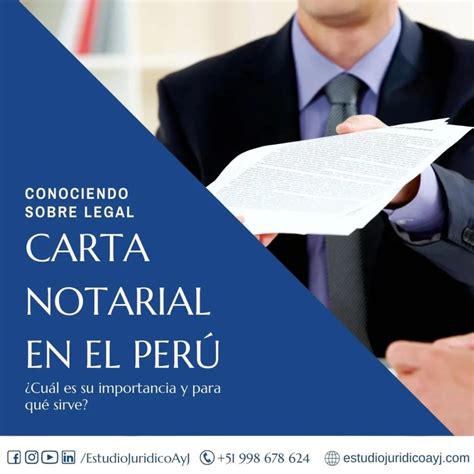 Carta Notarial En El Per Qu Es Y Para Qu Sirve