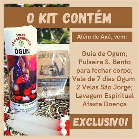 Kit de São Jorge Ogum Elo7 Produtos Especiais