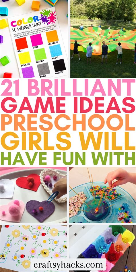 21 Preschool Games for Girls to Play - Craftsy Hacks