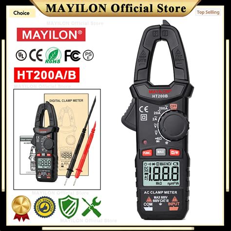 Mayilon Ht Clamp Meter Professional Digital Multimeter Ac Dc Pliers