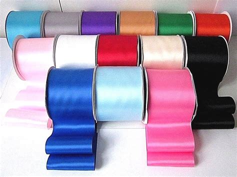 Quality Satin Sash Ribbon 4 Inch 100mm Extra Wide 19 Colours Fast