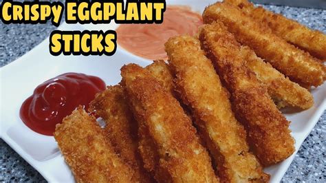 CRISPY EGGPLANT STICKS PERFECT FRIED EGGPLANT SUPER CRUNCHY EGGPLANT