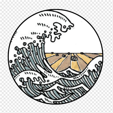 Wave Drawing Wind Wave Line Art Sea Ocean Area Circle Drawing