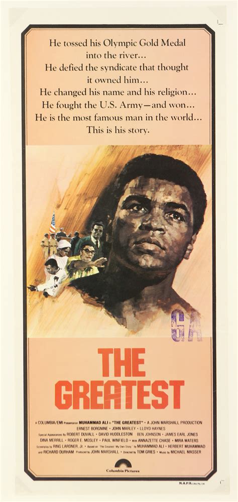 Lot Detail 1977 Muhammad Ali The Greatest 15 X 32 Film Poster