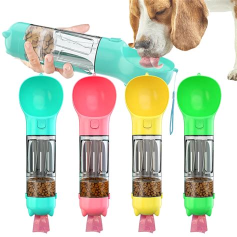 Bouteille D Eau Multifonction 3 En 1 Pour Chiens Et Chats Distributeur