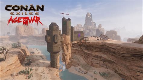 Conan Exiles Age Of War Desert Canyon Castle Youtube